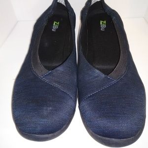Zibu Womens shoes blue size 9.5 M Blue/Grey/Black
